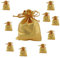 25 Goldene Schmuckbeutel Schmuckverpackung Geschenk Beutel Gold