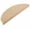 vidaXL Treppenmatten 15 STK., Stufenmatten Selbstklebend, Treppenteppich in Sisal-Optik, Treppenstufenmatte Treppenschutz, 56x17x3cm Hellbeige