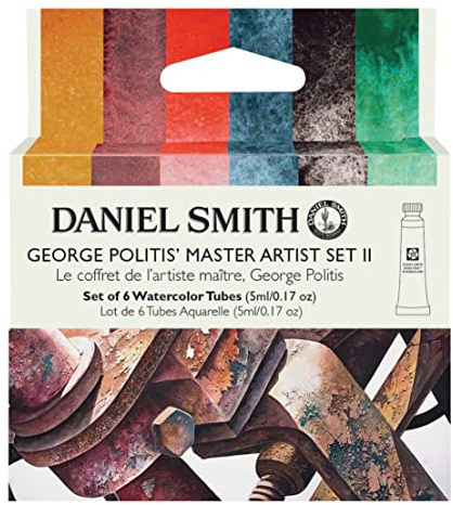 Daniel Smith 285610437 Transparentes Aquarell, extrafein, George Politis, 6 Farben, Set (2), 5,9 ml (Nr. 2)