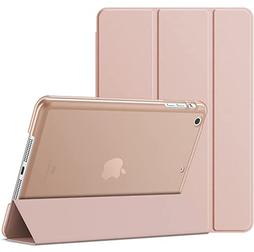 JETech Hülle für iPad mini 1 2 3, Schutzhülle mit Ständer Funktion und Auto Einschlafen/Aufwachen (Roségold)