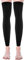 Geyoga Knie Hohe Beinlinge Thermisch Winter Kniewärmer Fußlose Damen Beinlinge, Schwarz