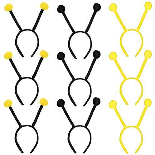 FRCOLOR Antennen-Stirnband Für Kinder Bienen-Tentakel-Stirnbänder Bienen-Haarband Ameisen-Bienen-Stirnband Für Festival-Party-Kostüm Cosplay-Zubehör (9 Stück)