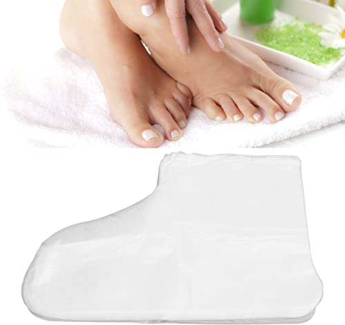 100 Stück Einweg-Plastik-Fußmasken, Fußpeeling-Maske Zur Hornhautentfernung, Peeling-Fußmaske für Zarte Füße, Feuchtigkeitsspendende Beauty-Fußmasken für Den Hautpflege-Akupunktur-Shop
