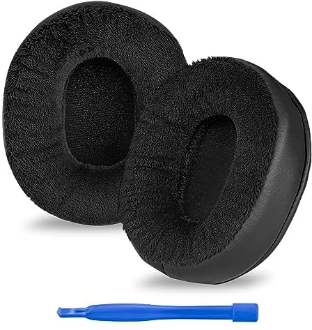 Linkidea Replacement Ear Pads for Audio-Technica M50X/ M50XBT2 /M40X/ M70X/ MSR7/ MSR7NC/ MSR7BK/ MSR7GM Ear Headphones, Headset Earpads (Extra Thick/Black)