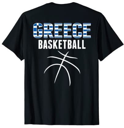 Griechenland Basketball Fans Trikot - Griechische Flagge Sport Liebhaber T-Shirt