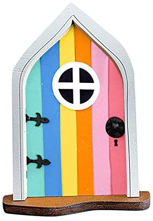 Heizpilze Mit Gas Klein Decor Garden Miniatur und Fenster Yard Home Art GNOME Tür für Bäume Skulptur Terrasse Rasen & Garten Windspiel Holz Spirale (Colours, One Size)