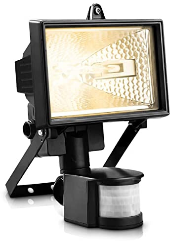 Optimal Products 400w Halogen Floodlight Security Light with Motion Pir Sensor Worklight Wall Lamp Flood Security Waterproof Light