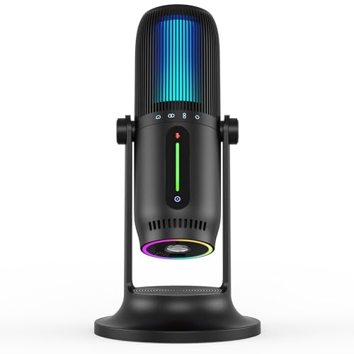 THRONMAX MDrill Ghost RGB Streamer Mic- USB Dynamic Microphone with 4 Recording Modes- For Gaming, Streaming, Podcasts, Voice Recording, YouTube