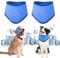 Dog Cooling Collar 2 Pack Ajustable Summer Pet Neck Collar Dog Neckerchief, Dog Ice Scarf, Pet cool bandana for Dog (M)