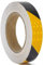 XFXIA Reflektierendes Klebeband Gelb & Schwarz, 2.5 cm x 20 m, wasserdicht, reflektierendes Klebeband, selbstklebendes Warnband für Fahrzeuge, Autos, Anhänger, Outdoor