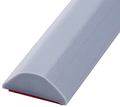 Self-Adhesive Wet Room Floor Barrier,Silicone Shower Water Dam Shower Tray Sealing Strip Shower Splash Guard Bath Edging Sealing Trim for Countertop Sink,Kitchen Sink,Bathroom Floor (Grey,1M)