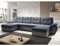 Easy4You ENZO Graphit/Grau Eco-Leder Ecksofa U-Form 336 x 97 x 157 cm mit Schlaffunktion und Stauraum - Schlafsofa mit Bettkasten - Moderne Wohnzimmermöbel – Stoff: SORO 97 + Soft 29