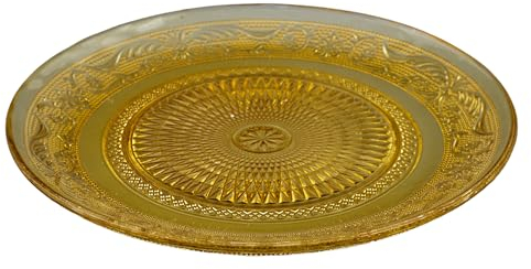 Doni Bomboniere Communion Lot de 6 assiettes transparentes couleur or transparent pour mariage, anniversaire, idées, cadeaux, biscuits, antipastière, complètes originaux bon marché