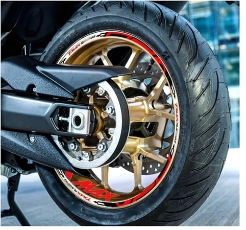 Adesivo per ruote di moto Per T&MAX 500 530 560 Per Banda Decorativa Per Decalcomanie Moto Adesivi Strisce per cerchi
