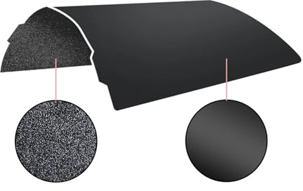 3DPLady | Doppelseitige PEO + PET + PEI Plates kompatibel für BambuLab P1P and BambuLab Carbon X1 257x257mm (PEI-PEI-Black)