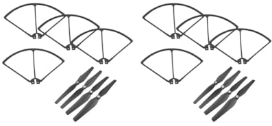 Paowsietiviity 2 Set RC Drohne Propeller Protector Cover für SIRC S70W HS100 Schwarz