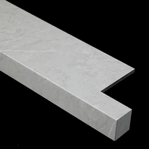 Fensterbank Acryl Fensterbankabdeckung, Benutzerdefinierte Größe Windows Sill Nosing / Trim Für Innen Haus, Wasser-Öl-Beweis Fliese Oberfläche Fensterbrett / Schweller Abdeckung Grau ( Color : W 20CM/