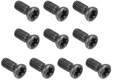 QUARKZMAN Vis Torx M3,5x9mm pour Remplacer l'Outil de Tour Cnc à Plaquette Carbure en Acier Allié de Qualité 12,9, Lot de 10 Pièces