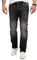 Lorenzo Loren Herren Jeans Regular Fit Stretch Jeans Männerhose Herrenjeans Denim Hosen Herrenhose Straight Cut Stonewashed LL-4005 Schwarz W44 L34
