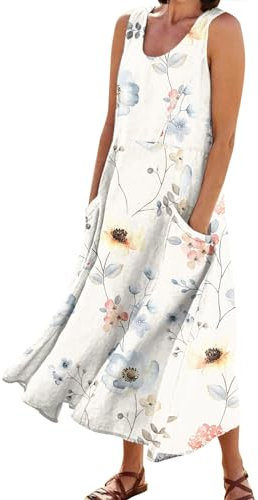 Strandkleid Damen Kurz Strandkleider Freizeitkleid Minikleid Kleider Elegant Abendkleid Damen Elegant Kleid Damen Elegant Damen Kleider Elegant Festlich Longbluse Damen Wickelkleid Damen(1-Beige,XXL)