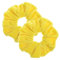 2 Stück große Frauen Haargummis Samt Haar Scrunchies Gummibänder Bunte Elastischer Haarbänder für Mädchen Damen Haarschmuck (gelb)