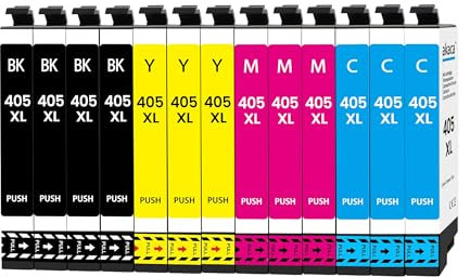 akaca 405XL Druckerpatronen Kompatibel mit Epson 405 405XL Patronen (13er-Pack), Kompatibel mit Workforce Pro WF-3820 WF-3825 WF-4820 WF-4825 WF-4830, WF-7310DTW WF-7830DTW WF-7835DTWF WF-7840DTWF