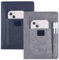 CRASPIRE 2 Farbe Buchabdeckung PU Leder wasserdichte Buchhülle grau schwarz wiederverwendbare Buchschutz für Paperbacks Notebook Wraps mit Stifttaschen für Buchliebhaber Geschenke 6.1×8.54 Zoll