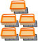 JUUDDENPARTS 4238-140-1800 5Pcs Air Filter Pre Cleaner Kit Replacement for Stihl Concrete Cutoff Saw TS410 TS420 TS410Z TS420Z TS480 TS500i Cutquik Saws, Replaces 4238 141 0300