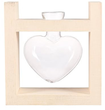 Amosfun 1Stk Ziervase aus Glas bescherung Weihnachten blumentopf Geschenkidee blumenvase blumengesteck Zwiebelvase Krug System holzregal Links hydrokultur pflanzer Glasvase Hölzern