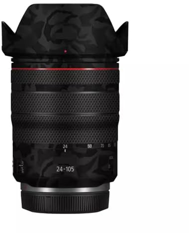 Film de protection autocollant en vinyle pour objectif d'appareil photo Canon RF 24-105 mm F4 L is USM 24-105 4 (camouflage noir ombré)