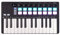 USB-Tastatur-Controller mit 25 Tasten und 16 hintergrundbeleuchteten Schlagzeug-Pads, LED-Display, professionelles Keybed, 8 Regler, Musikproduktion