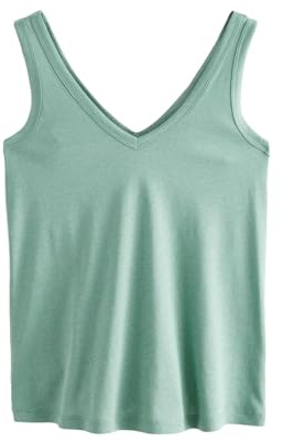 NEXT Damen Standard Slouch-Trägertop aus Modal Turquoise Blue S