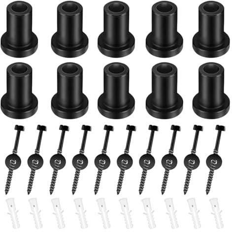 10 Pcs Tür Abstandshalter Einstellen Schieber Ersatzschienen Gleis Hardware Wandanker Schrauben Lag Bolzen Zur Sicheren Installation