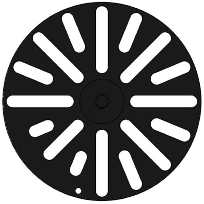 Kaminrost/Ascherost Rund Ø 198 x 10 mm passend für Hark ** Kaminöfen inkl. Modellübersicht - Ascherost Kamin aus massivem Stahl - Feuerrost feuerfest & hitzebeständig
