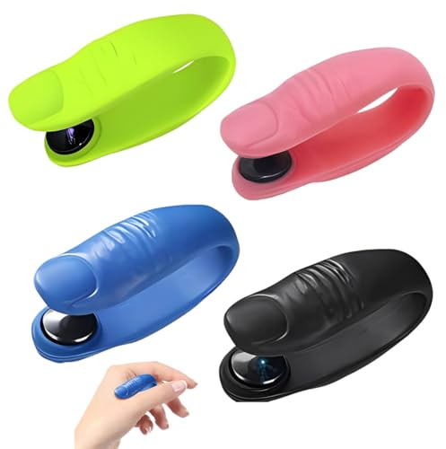 YOFDAL 4 Stück Skills Panikattacken Hilfsmittel,Tragbar Akupressur Armband, Skills Borderline, Massage Acupressure Clip, Schmerzlinderung, Gegen Finger Knibbeln