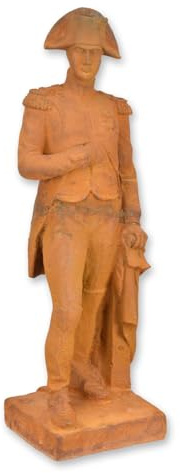 aubaho Eine rostige gusseiserne Statue von Napoleon Replikat Retro Design Dekoration