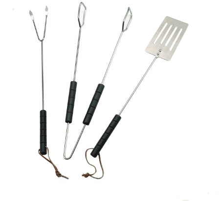 Landmann Grillbesteck, Silber, 38 x 7 x 1,5 cm