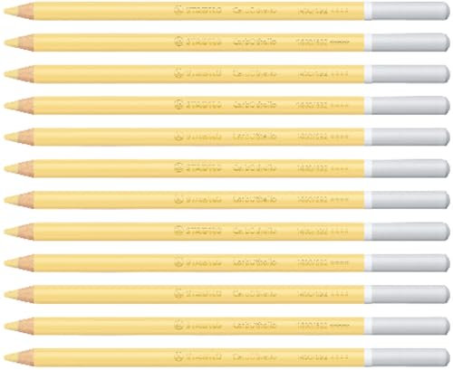 STABILO - Pastellkreidestift - CarbOthello - 12er Pack - goldocker ital. hell