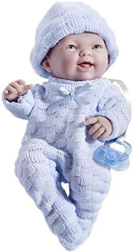 JC Toys 18452_B Mini La Newborn Babypuppe Muñecos bebé, Azul, 24,1 cm