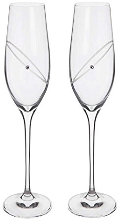 Dartington Crystal ST2663/5/CL/N/P Clear Flute - Celebration Glitz Flutes