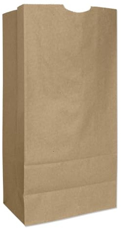 BAGGH16 16# Paper Bag, Heavy-Duty, Brown Kraft, 7-3/4 x 4-13/16 x 16, 500-Bundle