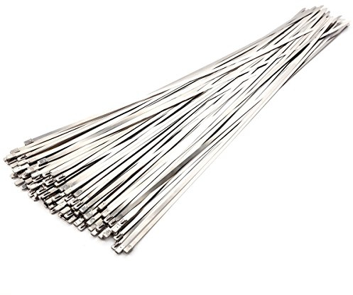 100er 500x4.6mm Edelstahl Kabelbinder Metall Kabelbinder Edelstahlbinder Metallkabelbinder Stahlband Hitzeschutzband