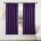 PONY DANCE Thermal Blackout Curtains - Super Soft Noise Reducing Thermal Insulated Curtains Drapery with Pencil Pleat Top for Kids Bedroom, Set of 2, W66 X L72, Purple