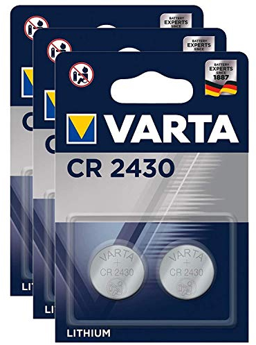 Varta Set di 3 Blister di 2 batterie Litio 6430 CR 2430