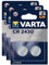 Varta Pack of 3 Blister Packs of 2 Lithium Batteries 6430 CR 2430