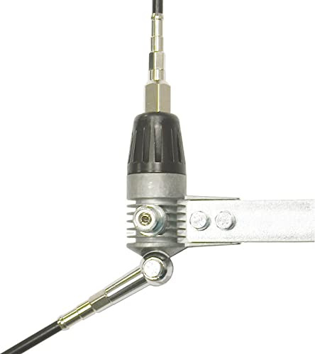 Mini Boomerang, 133cm, 450W, 6360, Fiberglas-Strahler, Boomerang 27-W | Stationäre 1/4 Dipol Balkonantenne, Frequenz 27-30 MHz, 100 Kanäle, UHF-Anschluss (female), 125 cm Radial