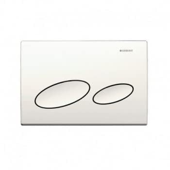 Geberit 115.228.11.1 White Kappa20 Dual Flush Plate for UP200,