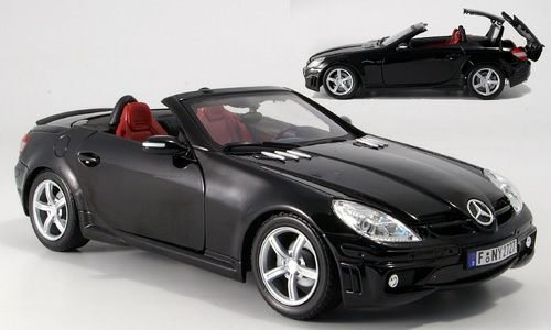 Mercedes SLK 55 AMG (R 171), schwarz, Modellauto, Fertigmodell, Motormax 1:18