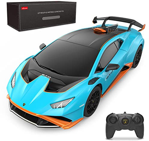 rastar - R/C 1:24 Lamborghini Huracan STO (23177), Blau