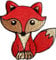 Fuchs Aufnäher Patch für Jacken Jeans Kleidung Stoff Kleider Bügelbild Sticker Bügel Patch Applikation Aufbügler zum aufbügeln  Fuchs rot bronze 7.8 x 7 cm 